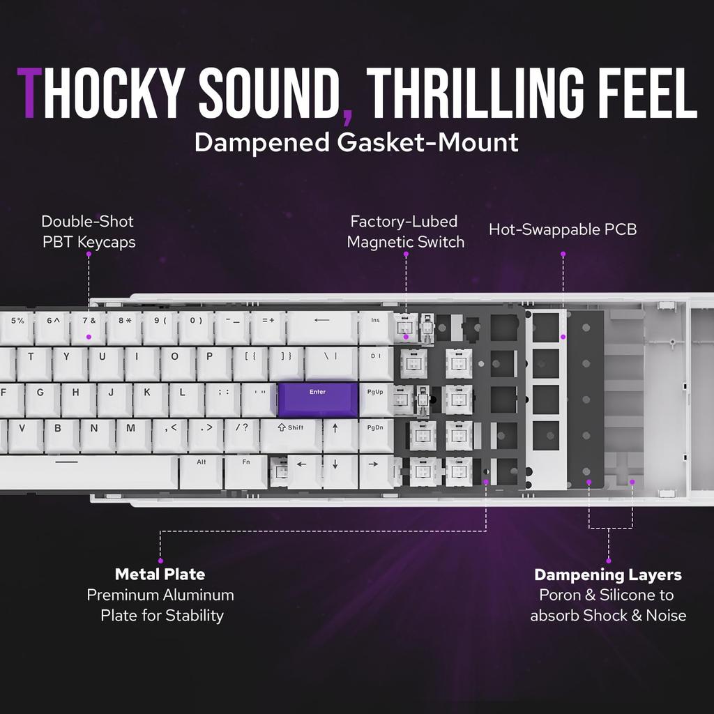 [EPOMAKER] HE68 Magnetic USB Gaming Keyboard – Keyboard
