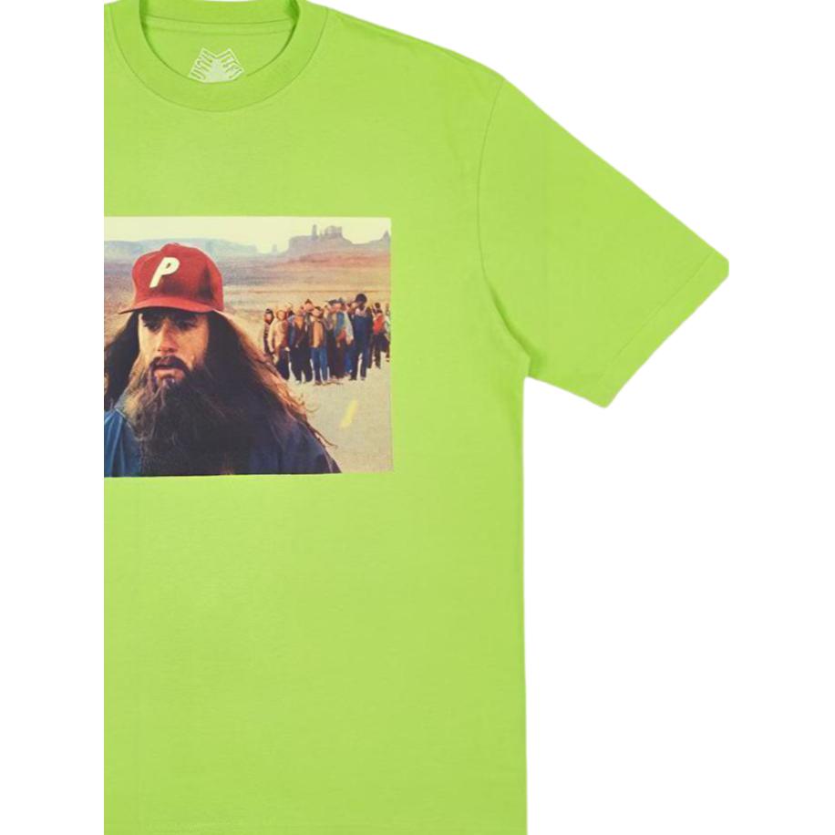 Palace Forrest Gump Character Print Loose-Fit Crew Neck T-Shirt Unisex Tops Green P14TS025