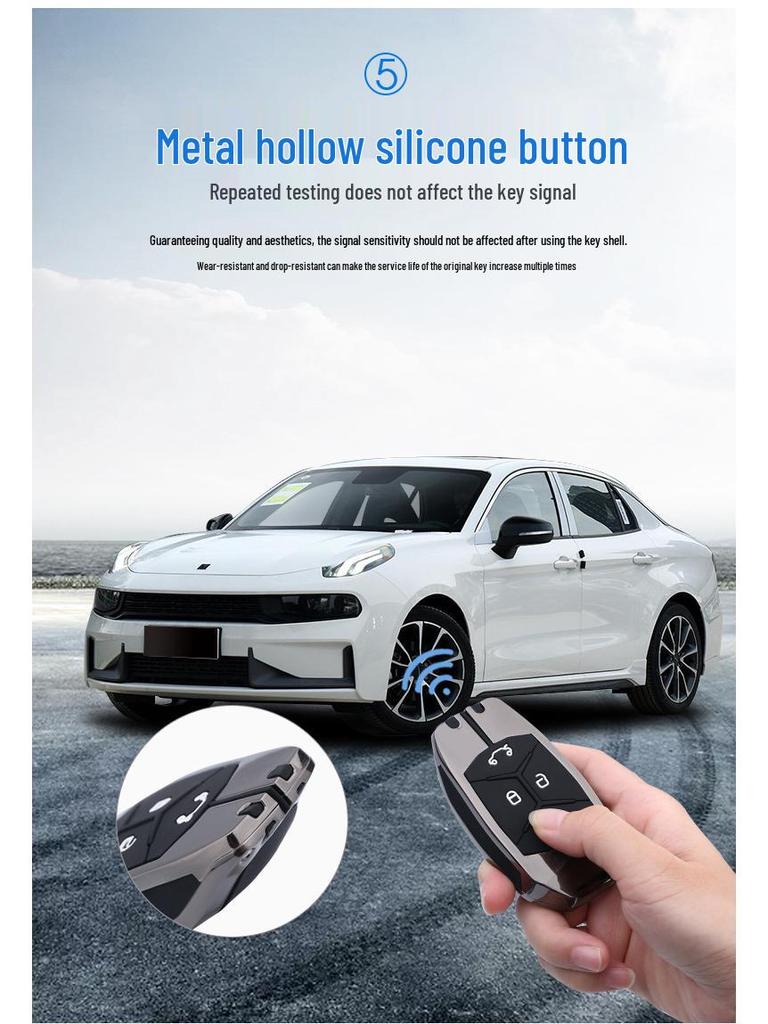 Lynk & Co 03 Car Key Case - Creative 2021 Model with Keychain for 01, 03, 05, 06