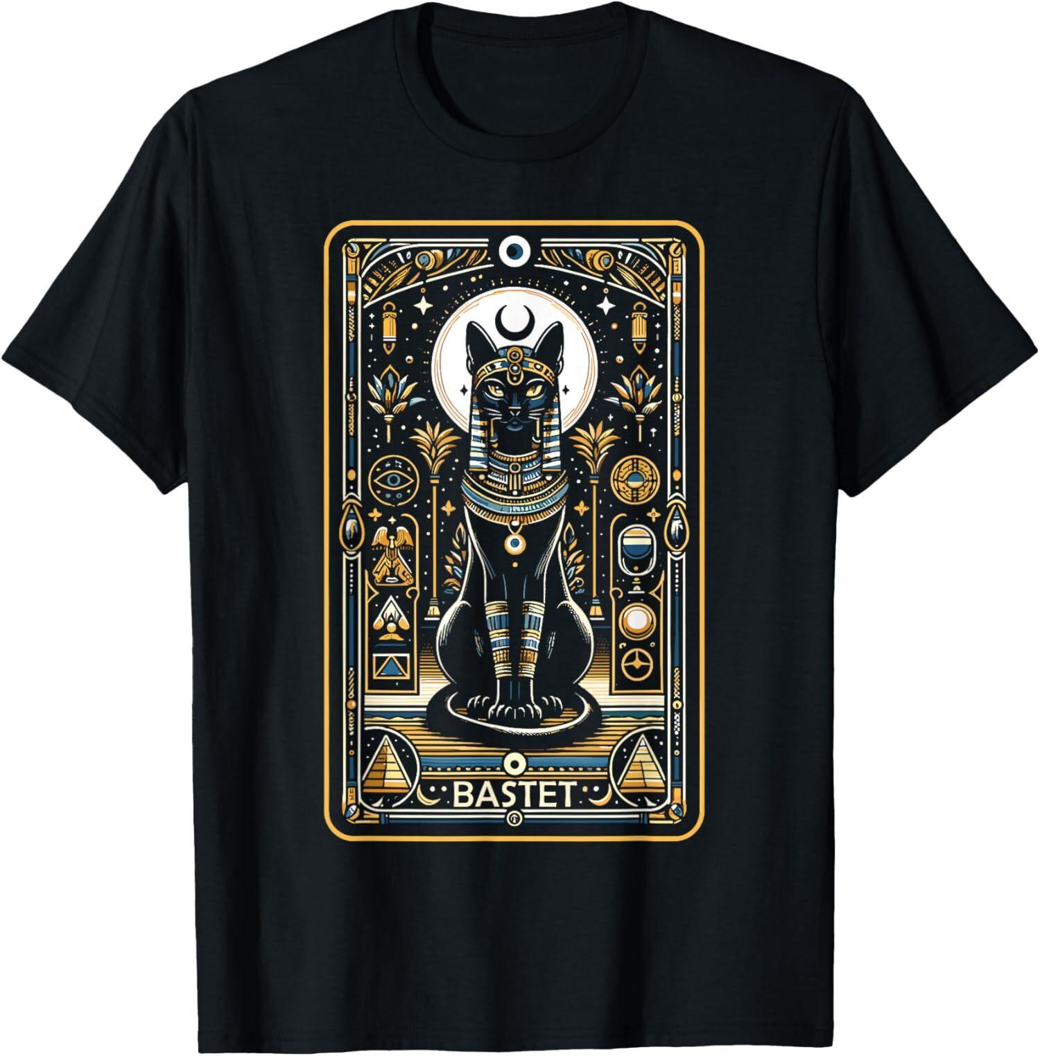 New Limited Bastet Cat Goddess Ancient Egypt Egyptian Mythology T-Shirt Mens Womens Tees Top Tops Tee 4XL