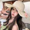 Wide Brim Straw Hat Tulip Sunscreen Hat Fashion Sunshade Hat  Summer