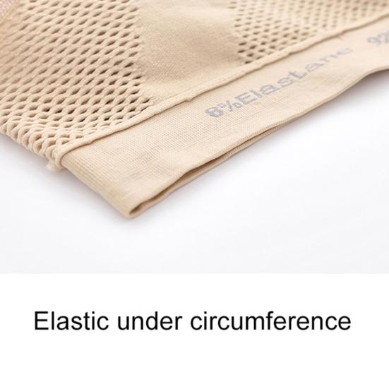 Plus Size Damen stoßfester, atmungsaktiver, kabelloser Push-up-Weste-BH, Sportunterwäsche