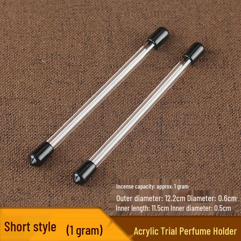 Acrylic Transparent Incense Tube Holder for Agarwood & Sandalwood Sticks (Short & Long)