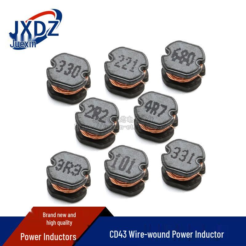 CD43 SMD Wirewound Power Inductor Range: 2.2uH to 330uH