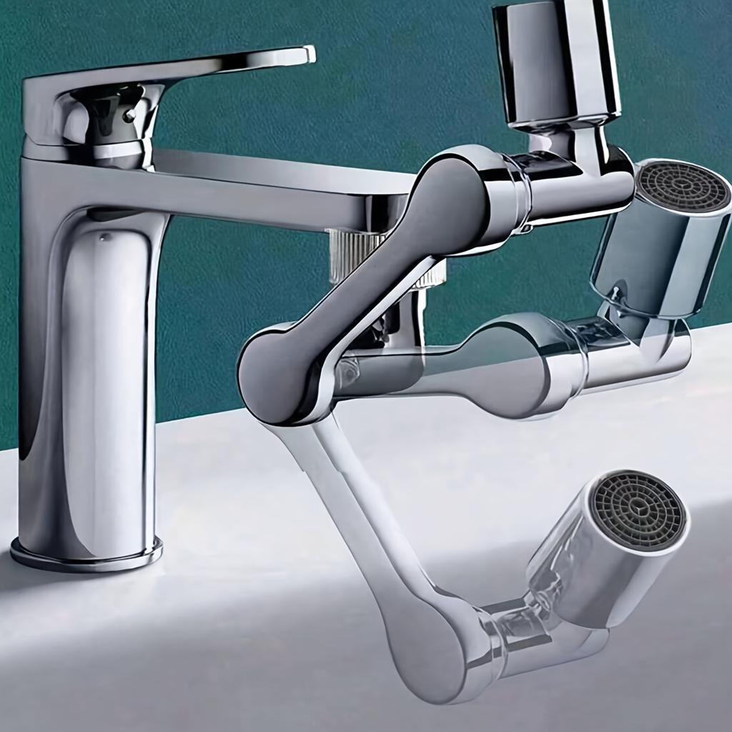 Wysuwany uniwersalny 1440 ° obrotowy robotyczny uchwyt obrotowy przedłużacz napowietrzacza do kranu zlewozmywakowego z 2 trybami przepływu wody