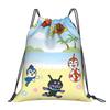 Custom Anpanmans Drawstring Backpack Bags Men Women Lightweight Cartoon Gym Sports Sackpack Sacks for Shopping