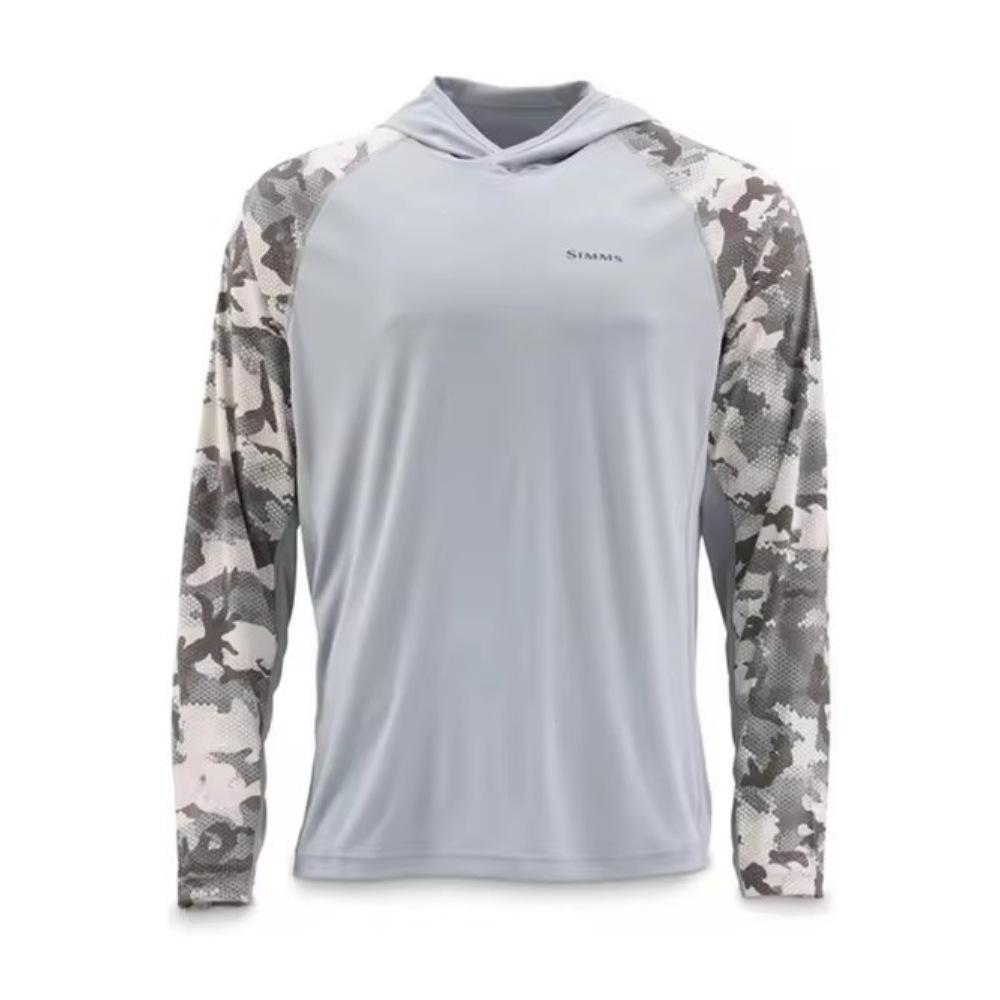 2024 New SIMMS Men's Outdoor Fishing Suit Hoodie Lightweight Sunscreen UP + 50 Long Sleeve Luya Fishing