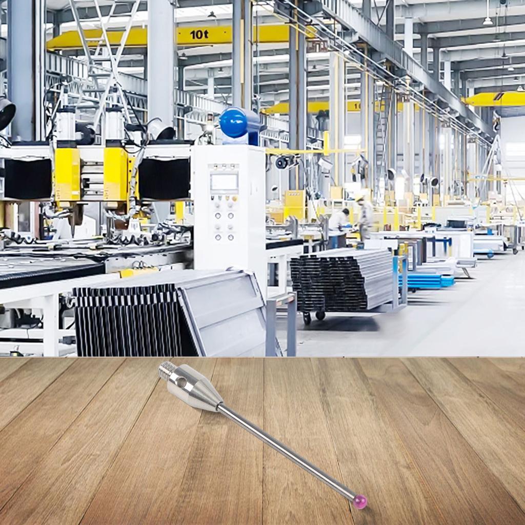 Stylus CMM Probe Thread Touch Ceramic And White Steel