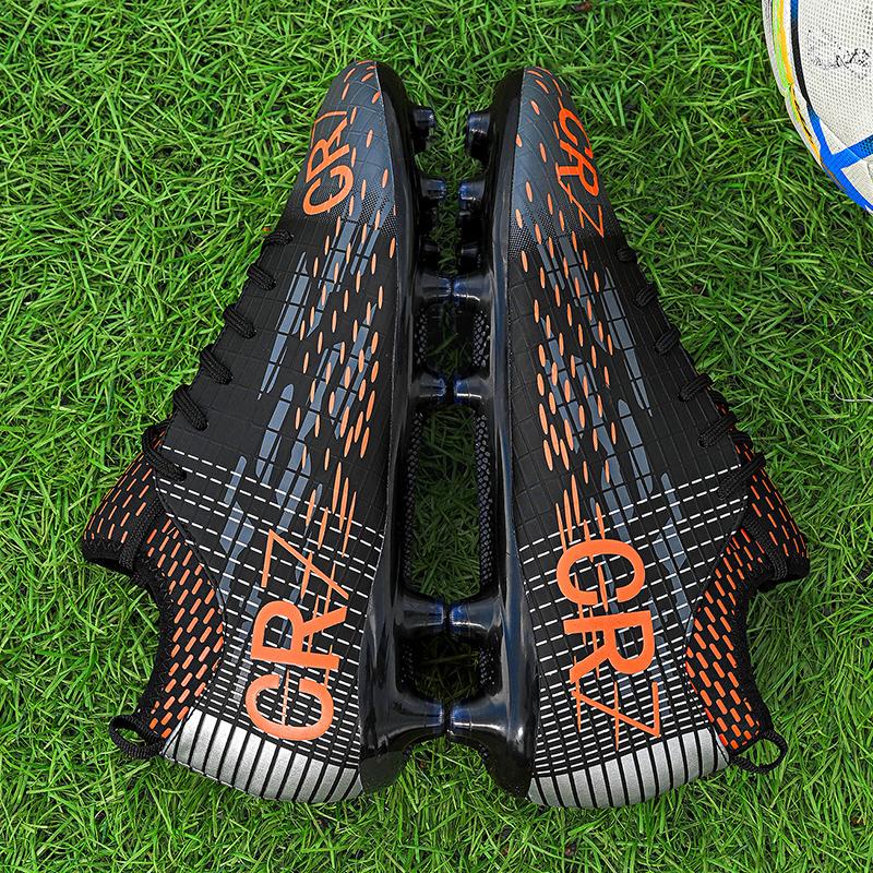 Cr7 Fußballschuhe Niedrig geschnittene Trainingsschuhe Herren Damen Lange Stollen Professionelle Wettkampf- und Trainingsschuhe