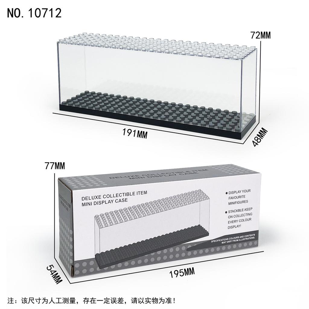 Display Box Container Dustproof Transparent Cover Accessory Base Set City Model Building Blocks Bricks Toy For Children Gift