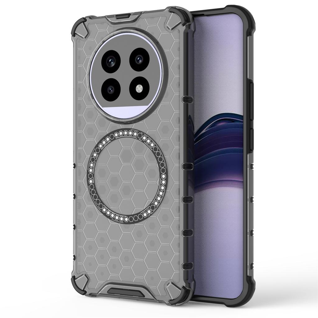 For Realme 13 Pro 5G (Global) Case Compatible with MagSafe Honeycomb Design TPU+PC Phone Cover