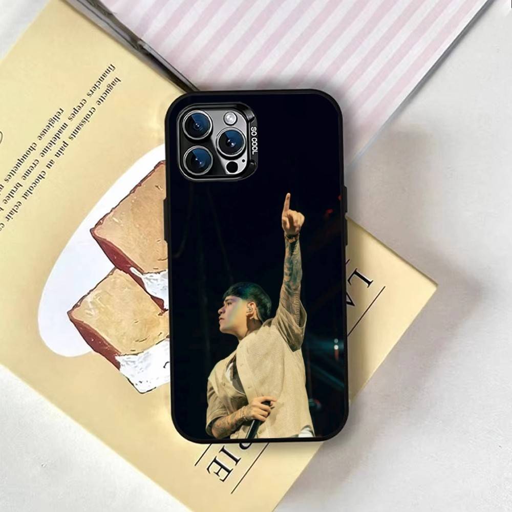 J-Junior H Phone Case For iPhone 17,16,15,14,13,12,11 Plus,Pro Max,XS,Colorful Silver Black Cover