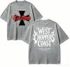 West Coast for Fan Gift Tshirt Unisex Women Harajuku OversizedUnisex Short Sleeve Streetwear high quality Couples Classic