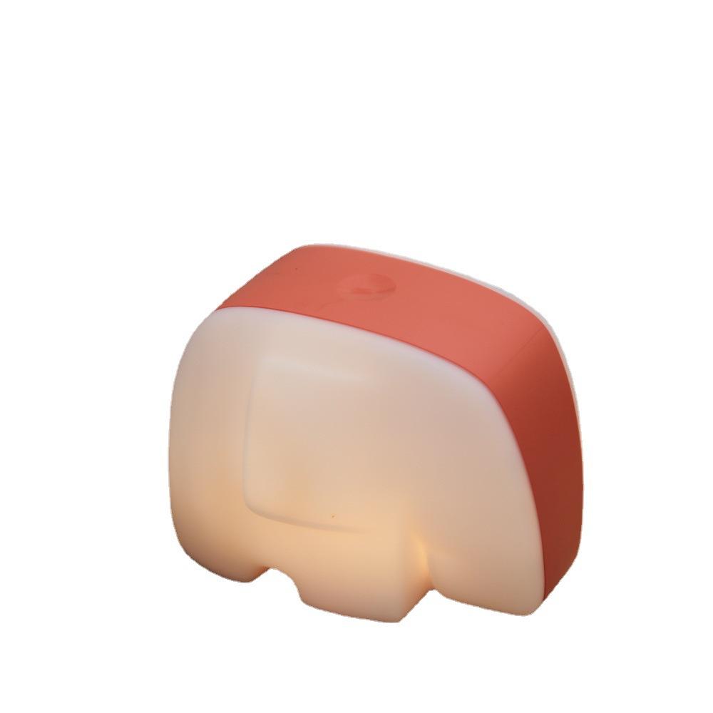 

Nonpolar Elephant Square Dimming Bed Cartoon Led Night Light Charging Usb рожевий