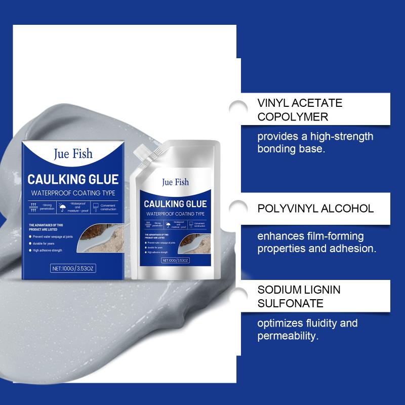 Strong Grouting Adhesive for Crack Repair Waterproof No Mark Bonding for Construction Wall Floor Indoor Use