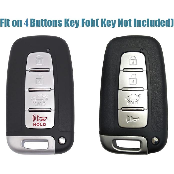 TPU Protector Key Fob Cover Case Fit For 2010-2015 Hyundai Sonata Equus Turbo Elantra Kia Sorento Key Fob