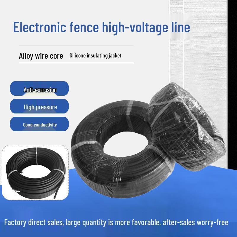 High-Voltage Pulse Insulating Sheath Wire for Perimeter Security