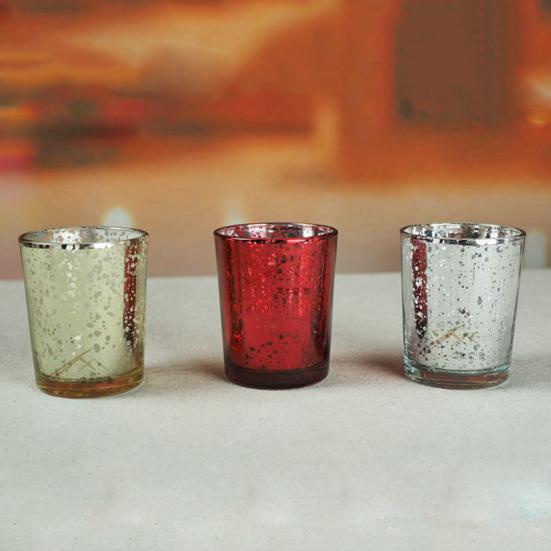 Mosaic Glass Tealight Votive Candle Holder for Wedding Party Bar Home Decor