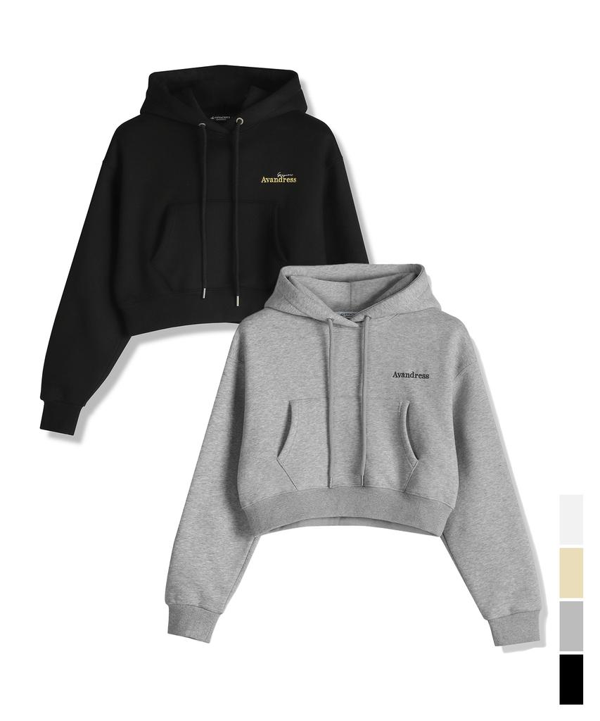 G.G. Crop Hoodie - 4Col