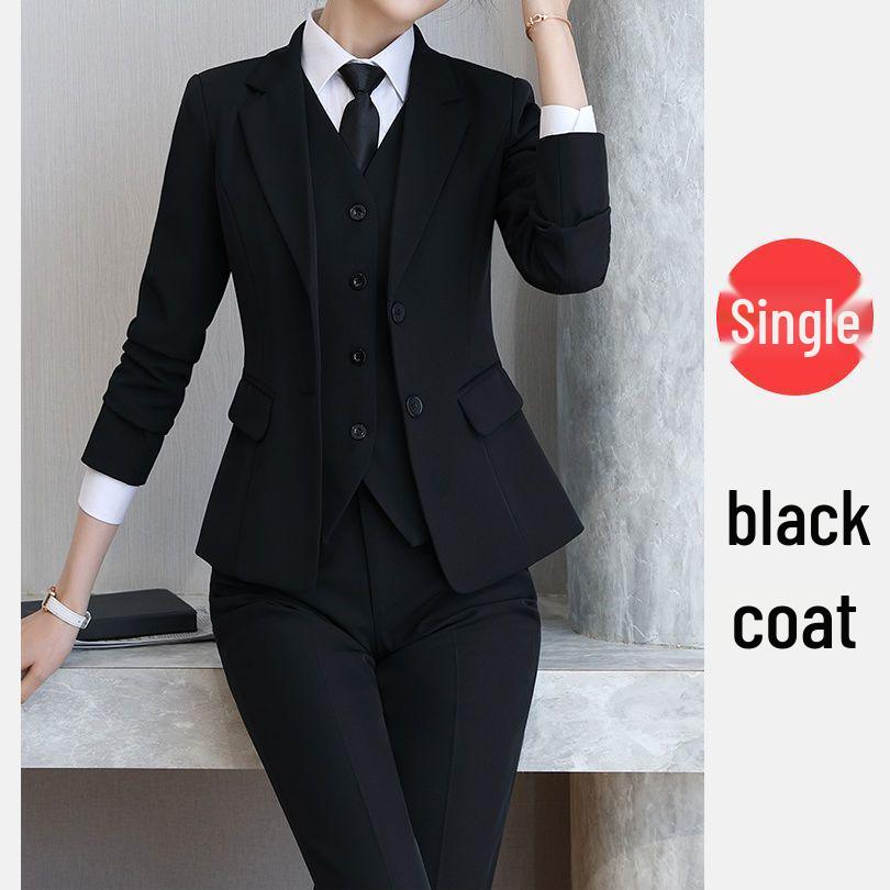Women s Double-Breasted Professional Suit Set - High-End Formal Interview Attire S 39-44 kg