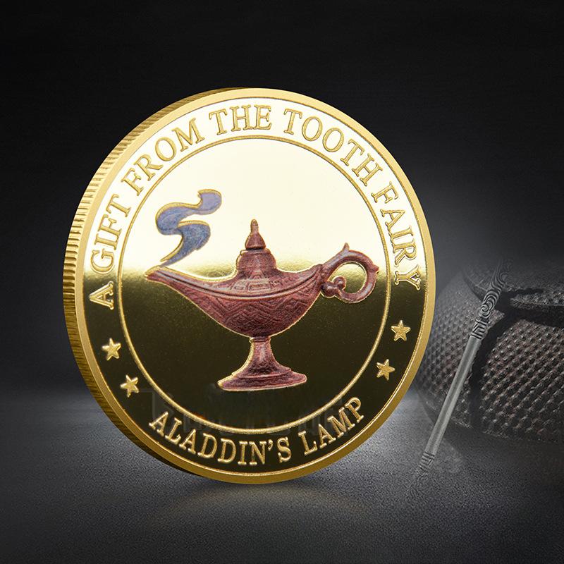 

Детская замена зубов, памятная игрушка, зубная фея, памятная монета, золотая монета, коллекция цветных картин, поделки, детский подарок на день рождения