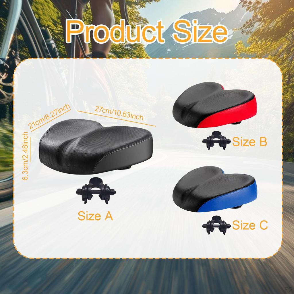 Bicycle Pad with Seat Clamp, Breathable Cushion for Indoor Riding