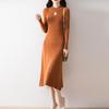 Women Sweater Dress 100% Wool MODERN NEW SAGA Turtleneck Knit Long Pullover Winter Jumpers Wool Long Dress Female