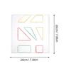 Toyvian Geometric Boards, Set of 3, with 30 Rubber Bands. A lightweight and portable learning board for children's math.