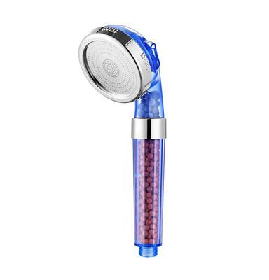 Moderne ionische Steine ABS-Filter Chrom-Duschkopf mit 3-Strahlarten Wassersparend Einfache Installation Handbrause zum Halten