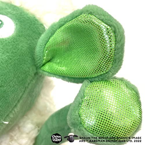 NICI Shaun the Sheep Plush Toy, 25cm, Limited Edition Color, 15th Anniversary, Green/Glitter