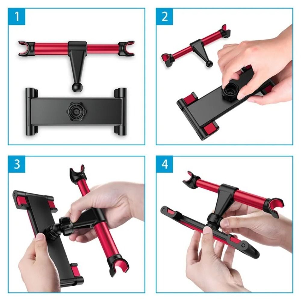 Bracket Car Headrest Tablet Holder Telescopic Car Rear Pillow Phone Holder Car Back Seat Stand  Pad
