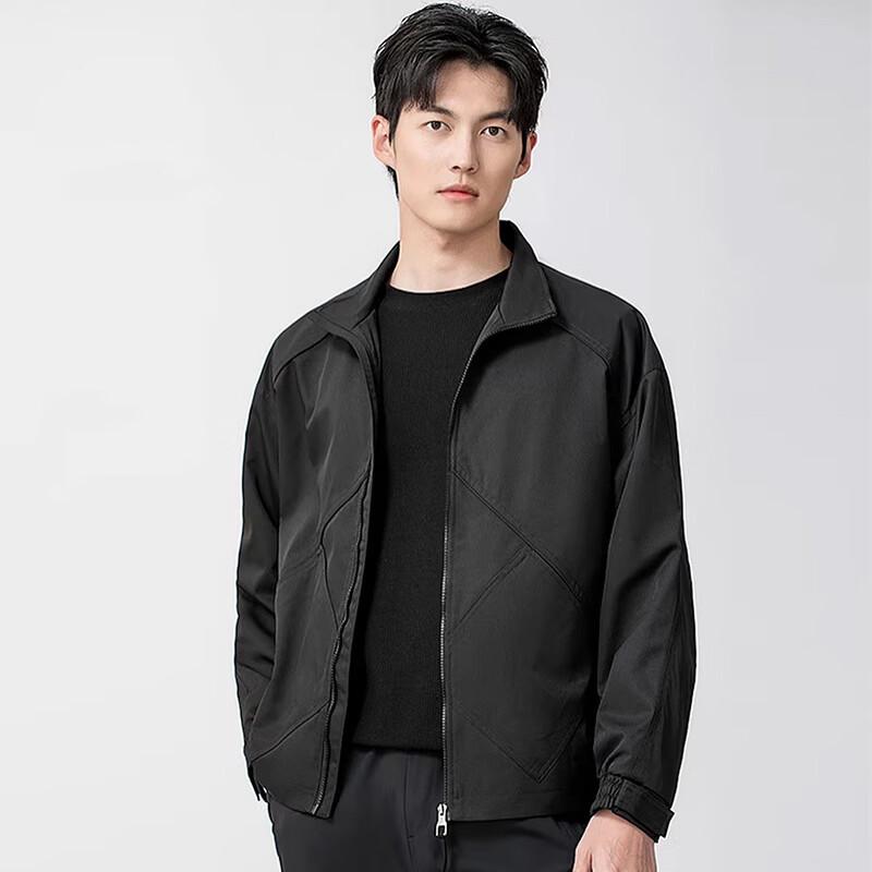 

Men s Stand-Collar Bomber Jacket L
