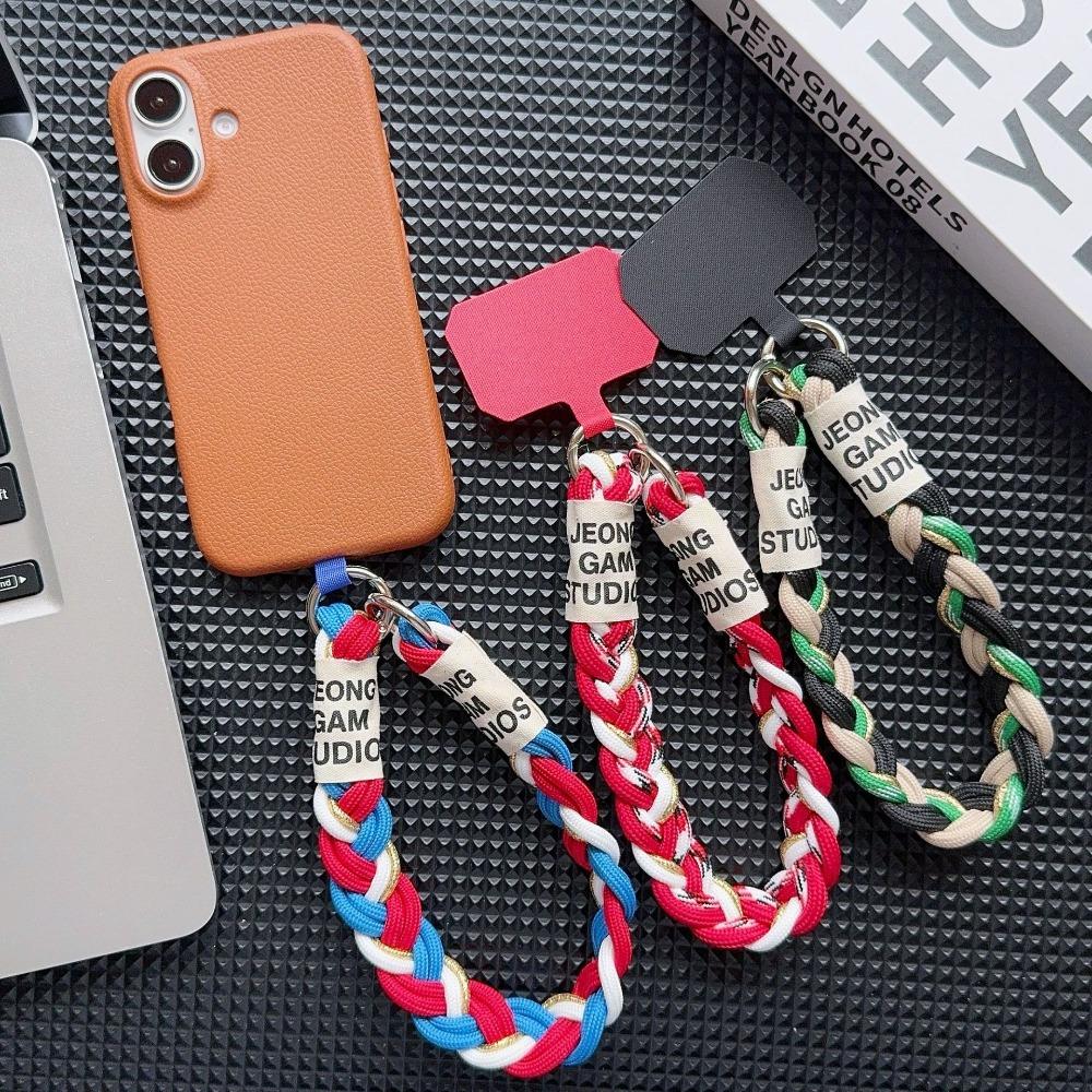 Fashion Colorful Mobile Phone Lanyard Short Multifunctional Mobile Phone Chain Anti Lost with Clip Card Key Chain Universal
