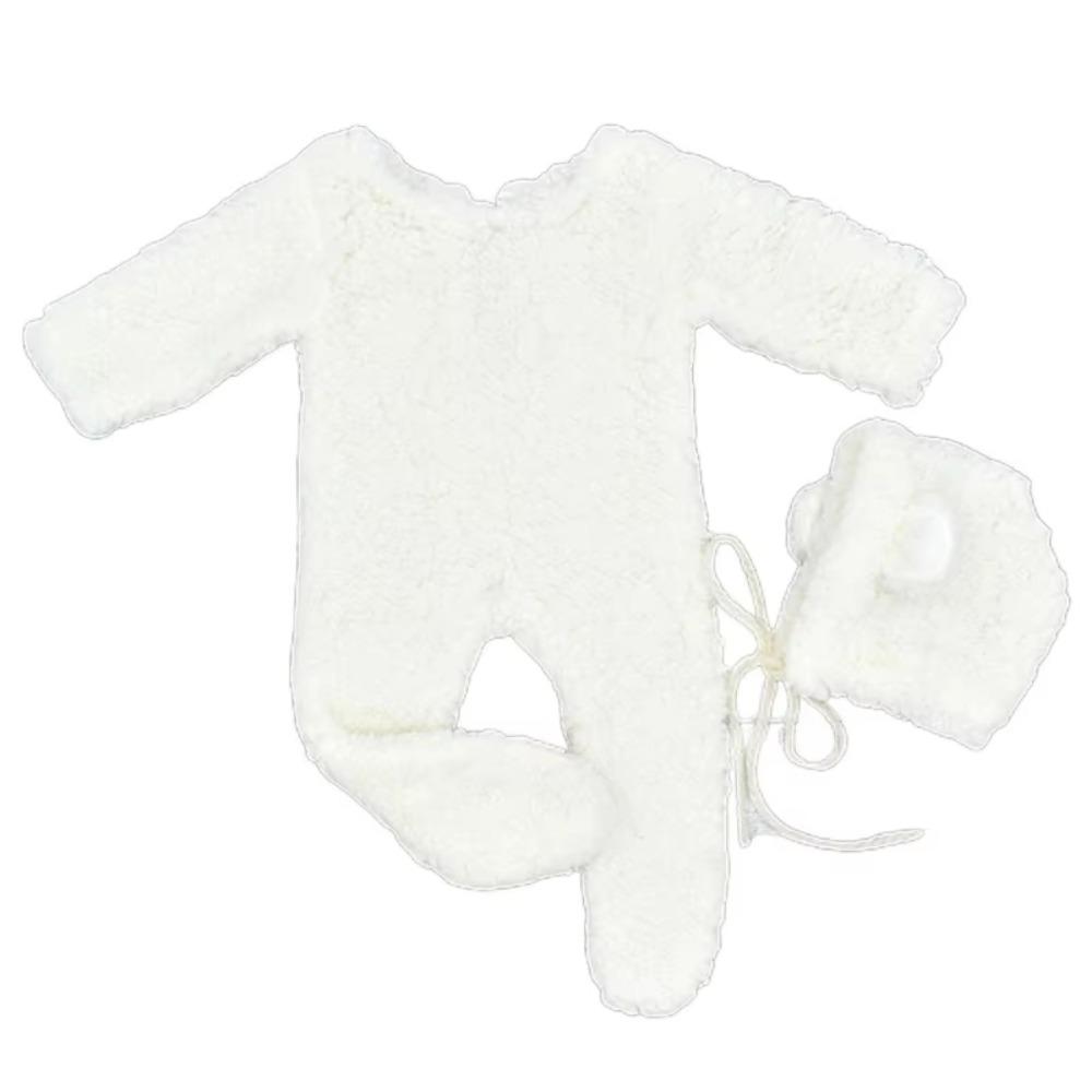 Bear Design Newborn Photoshoot Outfit Newborn Bear Bonnet and Pajama Set  Newborn Photoshoot