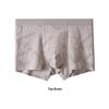 Luxury Mid-Waist Men's Breathable Antibacterial Cotton Boxer Briefs with Seamless Design