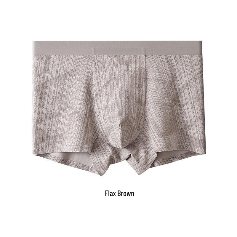 Luxury Mid-Waist Men s Breathable Antibacterial Cotton Boxer Briefs with Seamless Design Large