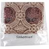 Simhomsen Vintage Burgundy Lace Tablecloth Embroidered Round 54 Inch