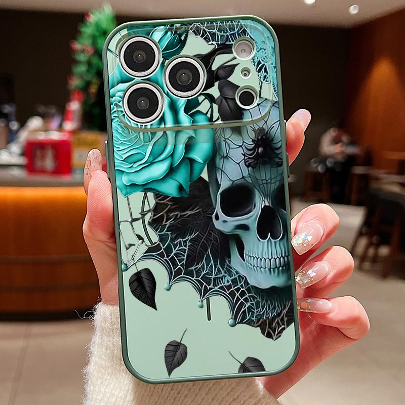 Lettered Skull Pattern Case For iPhone 17 Pro Max Magnetic For Magsafe Hybrid TPU+PC Matte Cover For iPhone 16 15 14 13 Pro Max