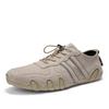 Newest Mens Shoes Suede Leather Casual Sneakers Men Brand Handmade Lace-Up Outdoor Shoes Breathable Leisure Walk Loafers Moccasins
