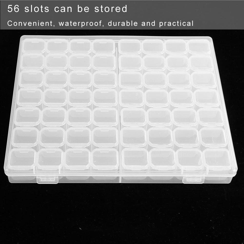 56 Slots Desktop Nail Polish Art Storage Box Case Organizer Jewelry Accessories Container