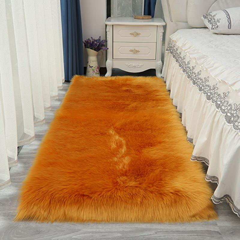 Plüsch Schaffell Teppiche für Schlafzimmer Teppich Zimmer Lange Haare Nachttisch Matte Boden Haarigen Weißen Teppichen Rot Wohnzimmer Pelz Kinder Teppiche