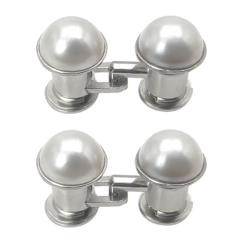 Elegant Flat Back Waist Tightening Button For Jeans Pants Waist Fastener Clip NoSewing Multiuse Clasp for Loose Trousers