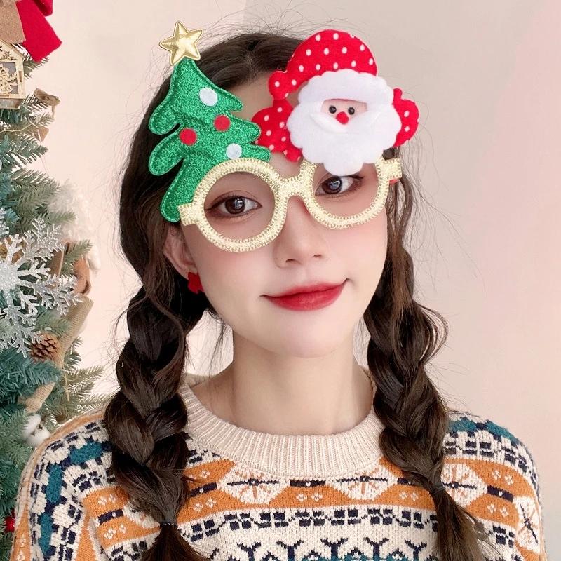 Christmas Glasses Decoration Festival Eyewear Santa Snowflake Reindeer Design Xmax Party Costume Accessory Props 2026 Navidad