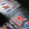 AAAKF1 FOR HONDA HRC H WING Waterproof Reflective Motorbike Stickers Easy Peel Removable Decals for Motorcycle Car