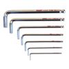 eight TMS-9 Hex Key Wrench, Semi-Long, 9-Piece Set, Tapered Head, EL/ARMOUR Plated, Two-Stage Holder