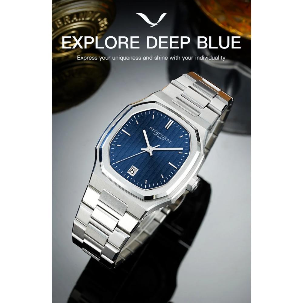 New Arrivals Specht&Sohne Watch 37MM Automatic Watches For Men Japan 8215 Movt Sapphire Crystal Stainless Steel 50M Waterproof
