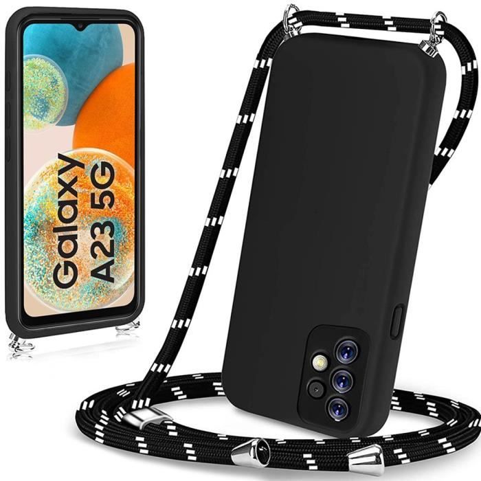 Coque de protection pour Samsung Galaxy A23 5G - BOOLING - Silicone Souple - Noir