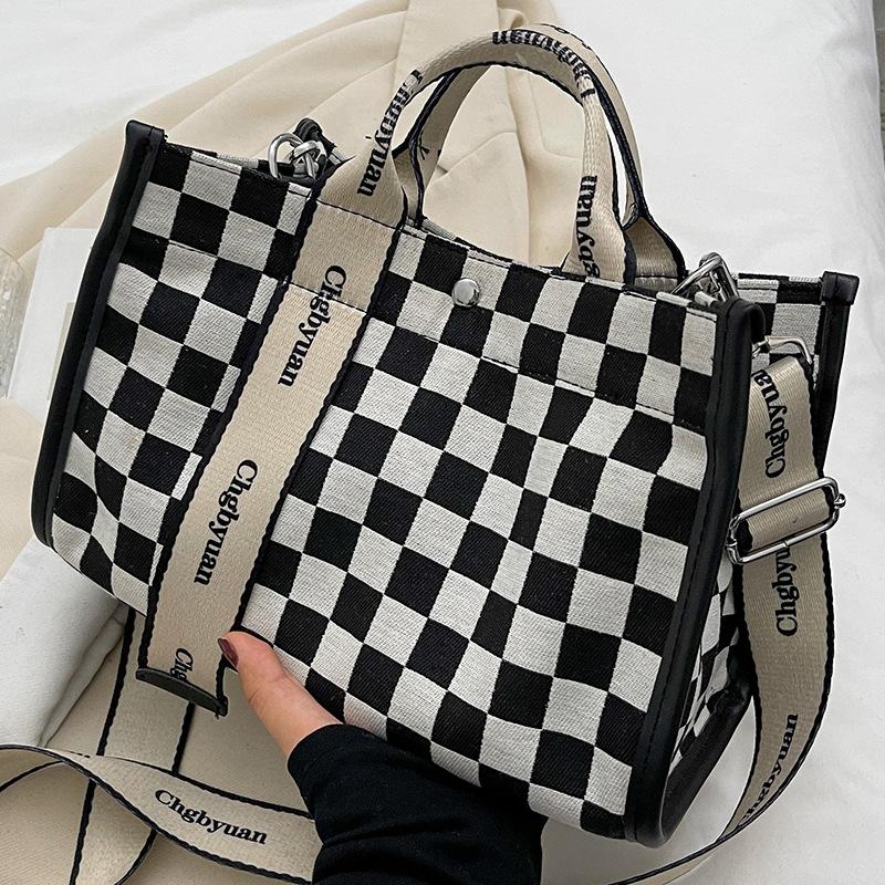 Canvas Tasche Hand Tragetasche Damen Ein Schulter Umhängetasche