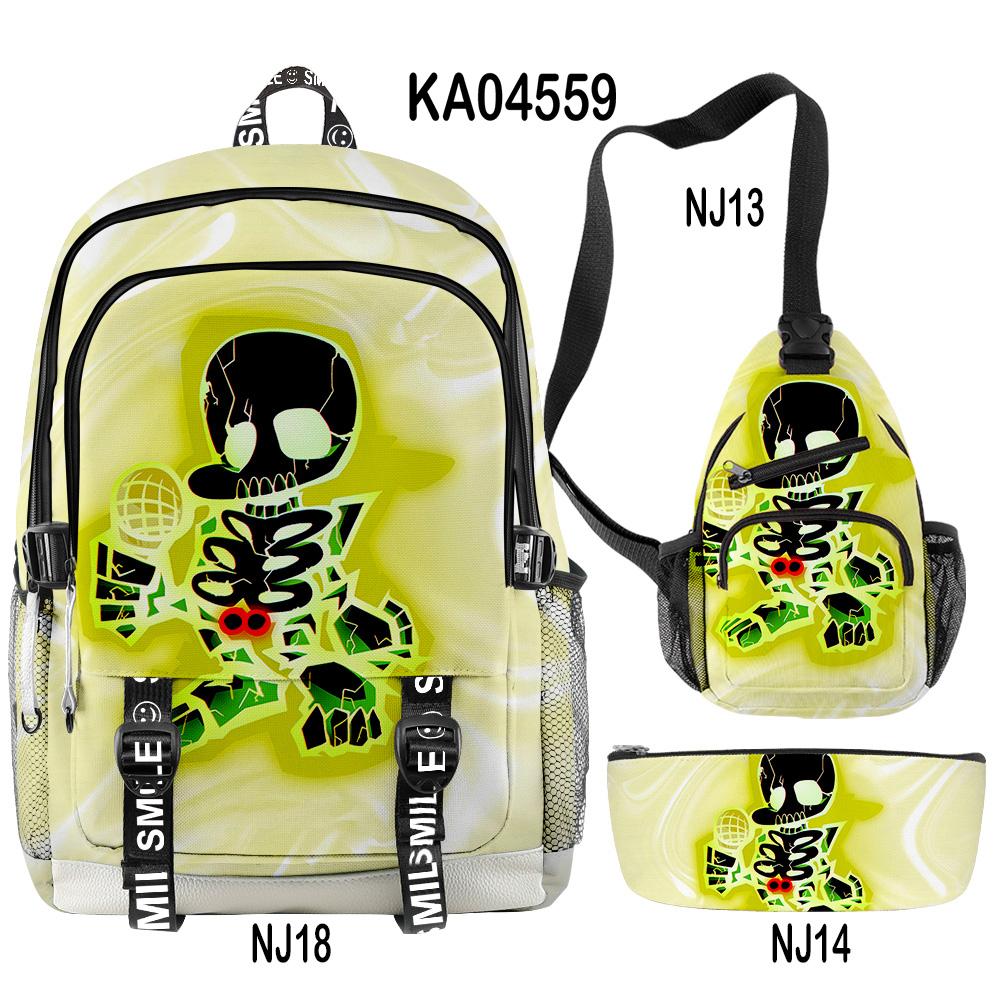 Timeless Distinctive skibidi Toilet Man Laptop Rucksacks pupil Schoolbags 3D Pattern Oxford Water-resistant Boys/Girls Laptop Backpacks