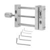Flat Drill Press Vise Flat Vise Mini Clamp Metal Table Drill Press Vice Tool with Hex Wrench for Woodworking Mini Flat Clamp